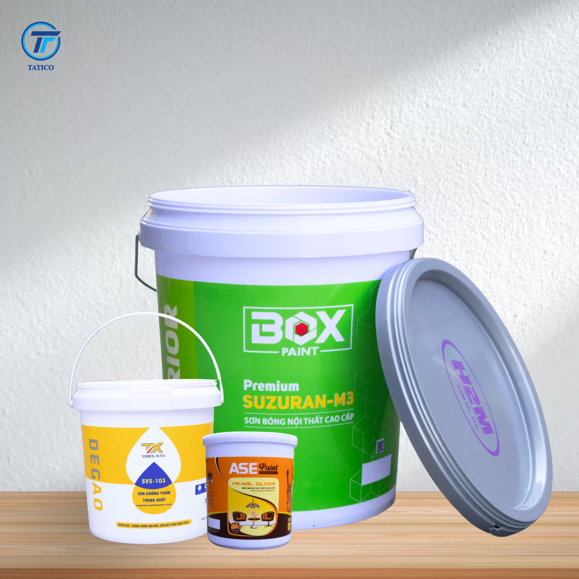 Vỏ thùng sơn nhựa Tatico in lưới